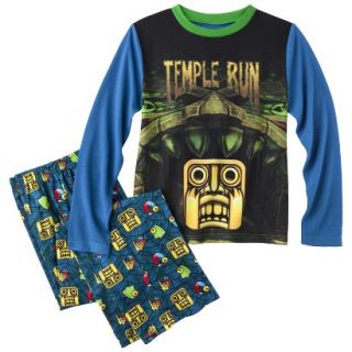 Temple Run Boys 2 Piece Long Sleeve Pajama Set   Blue S