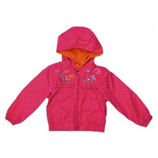 Pink Platinum Infant Toddler Girls Polka Dot Windbreaker   Fuchsia 12 M