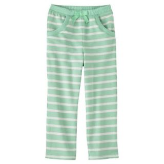Genuine Kids from OshKosh Infant Toddler Girls Stripe Lounge Pant   Green 5T