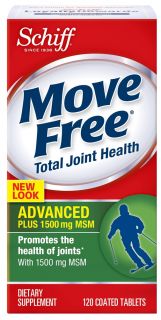 Schiff   Move Free Advanced plus MSM 1500 mg.   120 Tablets