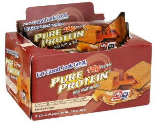 Pure Protein   High Protein Bar Peanut Butter Caramel Surprise   6 x 2.01 oz. Bars