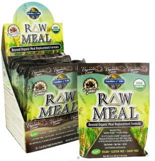 Garden of Life   RAW Meal Beyond Organic Meal Replacement Formula (10 x 87 g) Chocolate Cacao   10 Packet(s)   (870 g) DAILY DEAL