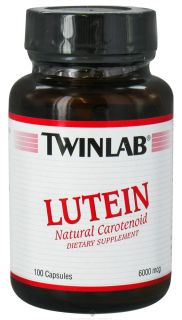 Twinlab   Lutein Natural Carotenoid 6000 mcg.   100 Capsules