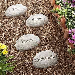 Personalized Garden Stepping Stones   Small