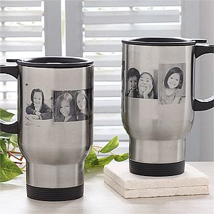 Photo Collage Personalized Stainless Travel Mugs