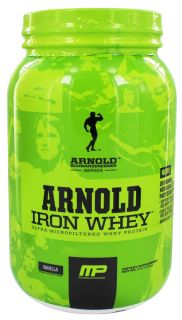 Muscle Pharm   Arnold Schwarzenegger Series Arnold Iron Whey Vanilla   2 lbs.