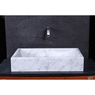 Virtu USA Eros Vessel Sink   Bianco Carrara