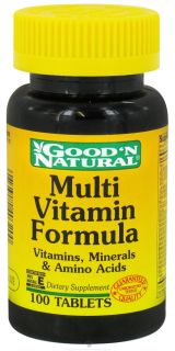 Good N Natural   Multi Vitamin Formula Vitamins Minerals Amino Acids   100 Tablets