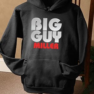 Personalized Black Sweatshirt   Big Guy and Little Guy Collection