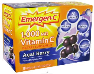 Alacer   Emergen C Vitamin C Energy Booster Acai Berry 1000 mg.   30 Packet(s)