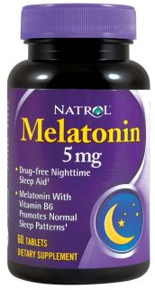 Natrol   Melatonin 5 mg.   60 Tablets