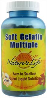 Natures Life   Soft Gelatin Multiple   180 Softgels