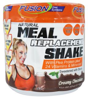 Fusion Diet Systems   Natural Meal Replacement Shake Creamy Chocolate   12 oz.