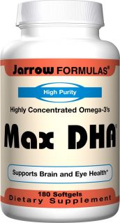 Jarrow Formulas   Max DHA 607 mg.   180 Softgels