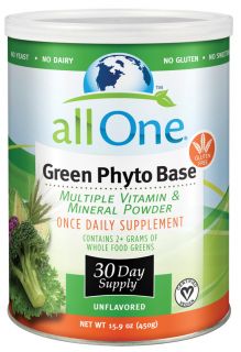 All One   Green Phyto Base Vitamin Mineral Powder   15.9 oz.