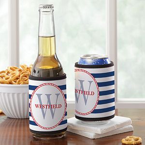 Personalized Can & Bottle Wraps   Anchors Aweigh