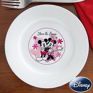 Personalized Mickey Mouse & Minnie Mouse Plates   Youre Sweet
