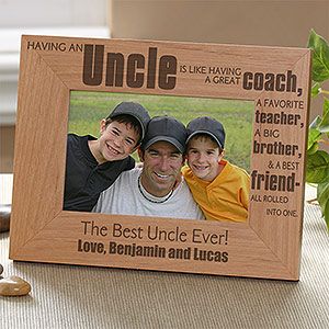 Personalized Uncle Picture Frames   4x6