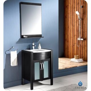 Fresca Infinito 24 Espresso Modern Bathroom Vanity with Mirror