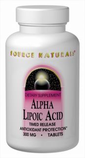 Source Naturals   Alpha Lipoic Acid Timed Release 300 mg.   120 Tablets