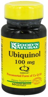 Good N Natural   Ubiquinol Once Daily Formula 100 mg.   60 Softgels