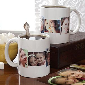 Personalized Photo Collage Coffee Mugs   5 Photos