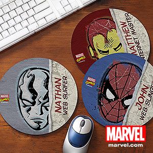 Personalized Marvel Superhero Mousepads   Spiderman, Wolverine, Iron Man, Thor