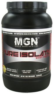 Muscle Gauge Nutrition   Pure Isolate Whey Protein Cinnamon Bun   2 lbs.