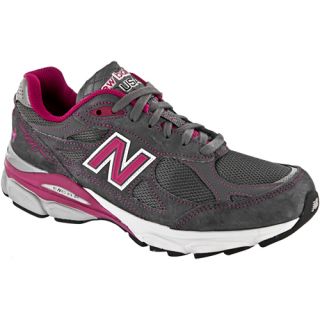 New Balance 990v3 New Balance Womens Running Shoes Grey/Pink
