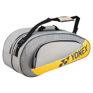 Yonex Club 6 Pack Racquet Bag Gray/Yellow Yonex Tennis Bags