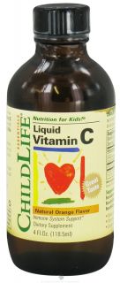 Child Life Essentials   Vitamin C Liquid Orange 250 Mg.   4 Oz.