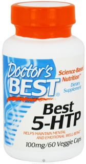 Doctors Best   Best 5 HTP 100 mg.   60 Vegetarian Capsules