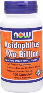 NOW Foods   Acidophilus 2 Billion   100 Capsules
