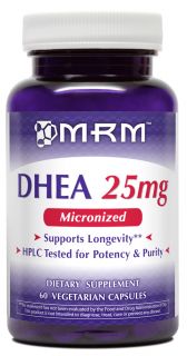 MRM   DHEA 25 mg   60 Vegetarian Capsules