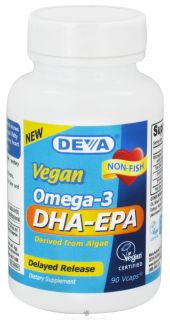 Deva Nutrition   Vegan Omega 3 DHA EPA   90 Vegetarian Capsules