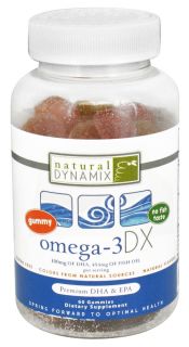 Natural Dynamix   Adult Gummy Omega 3 DX   60 Gummies