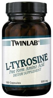 Twinlab   L Tyrosine Free Form Amino Acid 500 mg.   100 Capsules