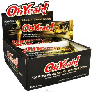 ISS Research   OhYeah High Protein Bar Chocolate & Caramel   3 oz.