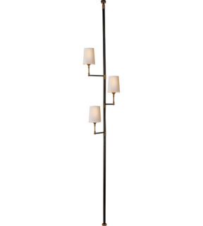 Thomas Obrien Ziyi 3 Light Floor Lamps in Bronze With Antique Brass Accents TOB1013BZ/HAB NP