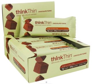 Think Products   thinkThin Protein Bar Chocolate Fudge   2.1 oz.