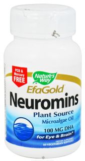 Natures Way   Neuromins DHA 100 mg.   60 Vegetarian Softgels