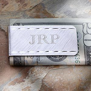 Personalized Silver Money Clip   LaSalle Collection
