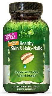 Irwin Naturals   Healthy Skin & Hair Plus Nails   120 Softgels