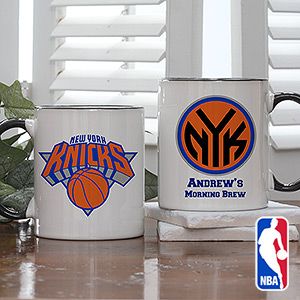 Personalized NBA Basketball Team Logo Coffee Mug   Black Handle