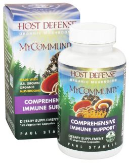 Fungi Perfecti   Host Defense MyCommunity Comprehensive Immune Support   120 Vegetarian Capsules