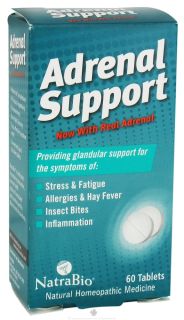 NatraBio   Adrenal Support   60 Tablets