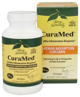 EuroPharma   Terry Naturally CuraMed with BCM 95 375 mg.   120 Softgels