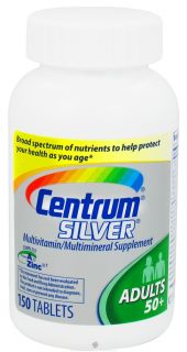 Centrum   Silver Multivitamin/Multimineral for Adults 50+   150 Tablets