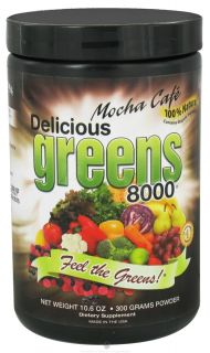 Greens World   Delicious Greens 8000 Mocha Cafe   10.6 oz.