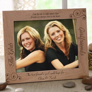 Personalized Girlfriends Picture Frames   Best Friends   8 x 10